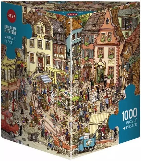 Puzzle 1000 elementów. Szaleństwo na zakupach, Gobel + plakat. Heye