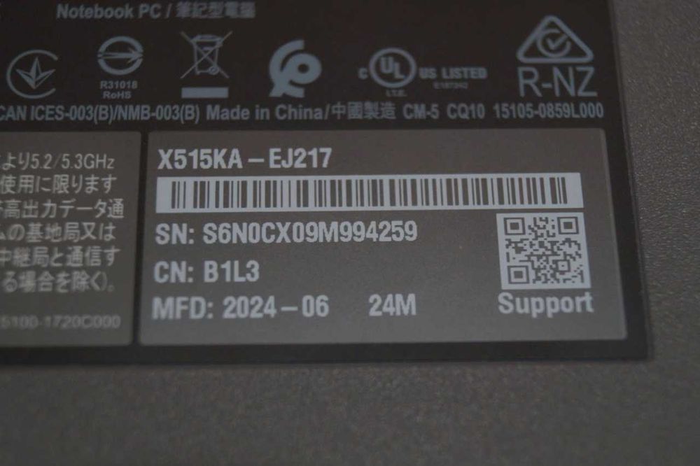 ГАРАНТІЯ Asus (FullHD IPS/Celeron N4500/RAM 8гб DDR4/SSD 512гб)TVOYO