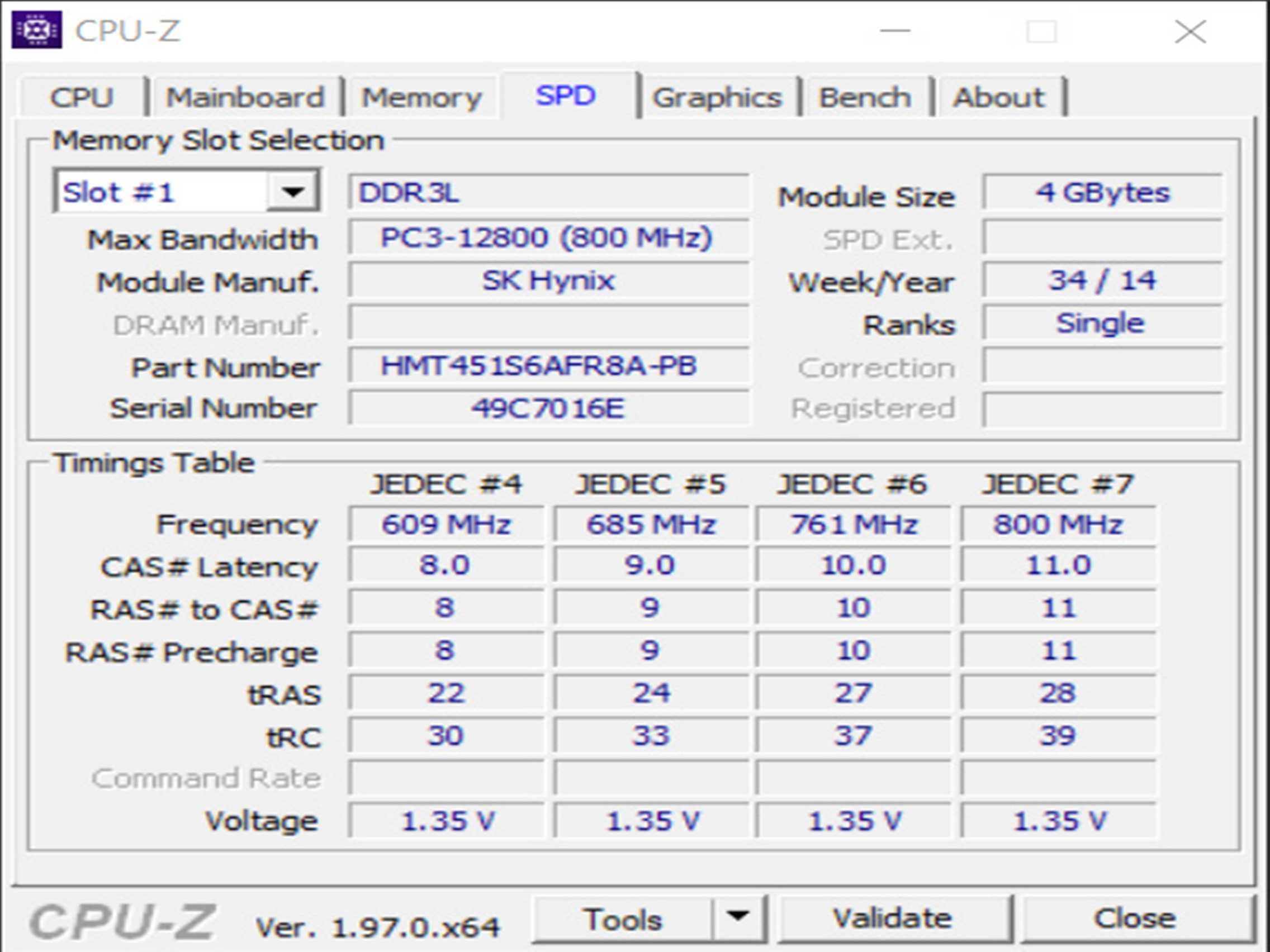 DDR3 8GB HyniX 12800 L