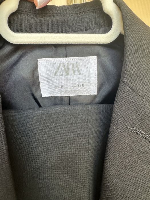 Костюм zara брючний чорний , святковий , нарядний