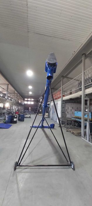 Шнековый погрузчик (винтовой конвейер, транспортер зерна) 133х4 м