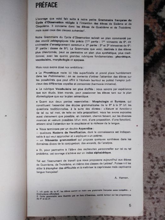 A. Hamon - Grammaire francaise gramatyka francuska twarda oprawa