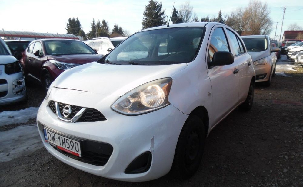 Nissan Micra 04/2017r, Salonowa, 1.2 LPG, Delikatnie uszk prawy przód. Jeździ. VAT