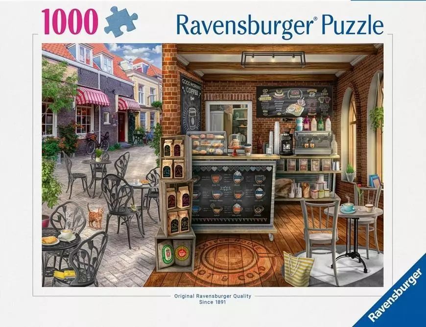 Puzzle 1000 Urocza Kawiarnia. Ravensburger