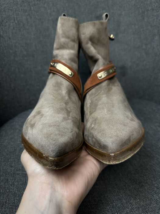 Фірмові замшеві козаки ковбойські чоботи fabi