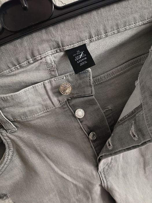 Nowe Męskie jeansy H&M Skinny Cropped W38 L30