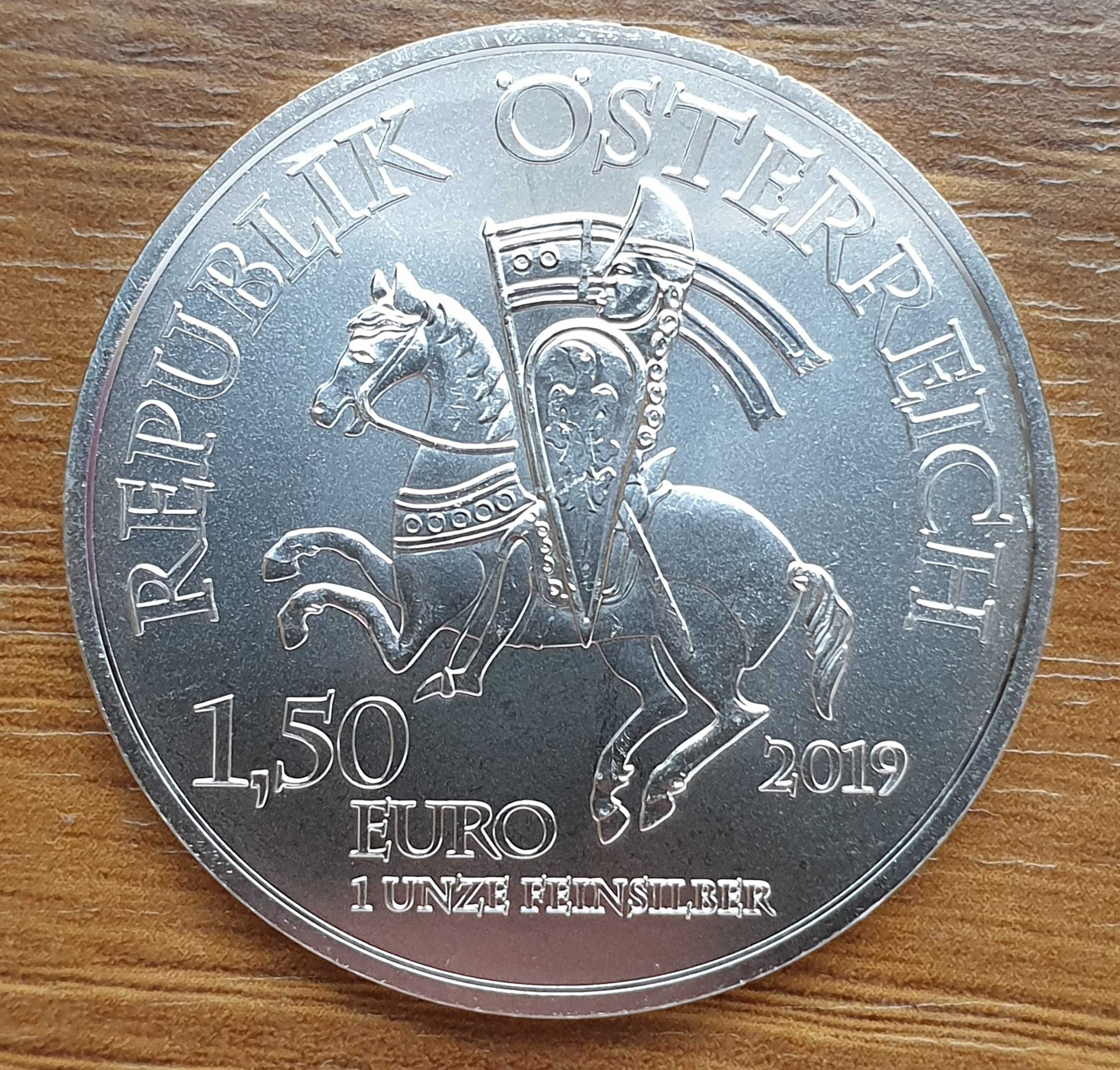 Austria 1,5 euro 2019 srebro
