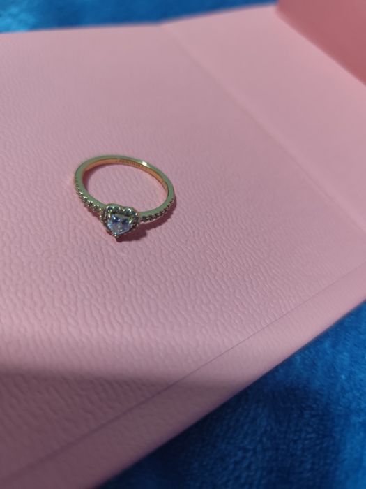 Anel coração elevado Pandora