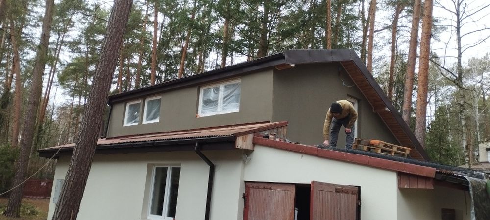 Usługi dekarskie papa rynny kominy