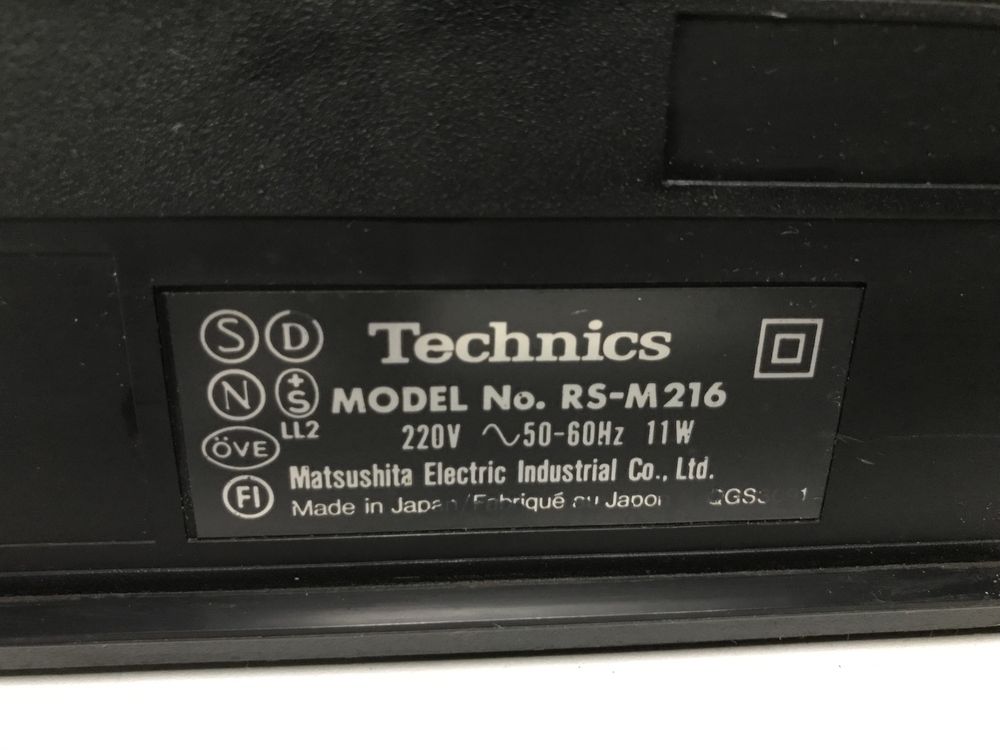 TECHNICS deck cassettes RS-M216