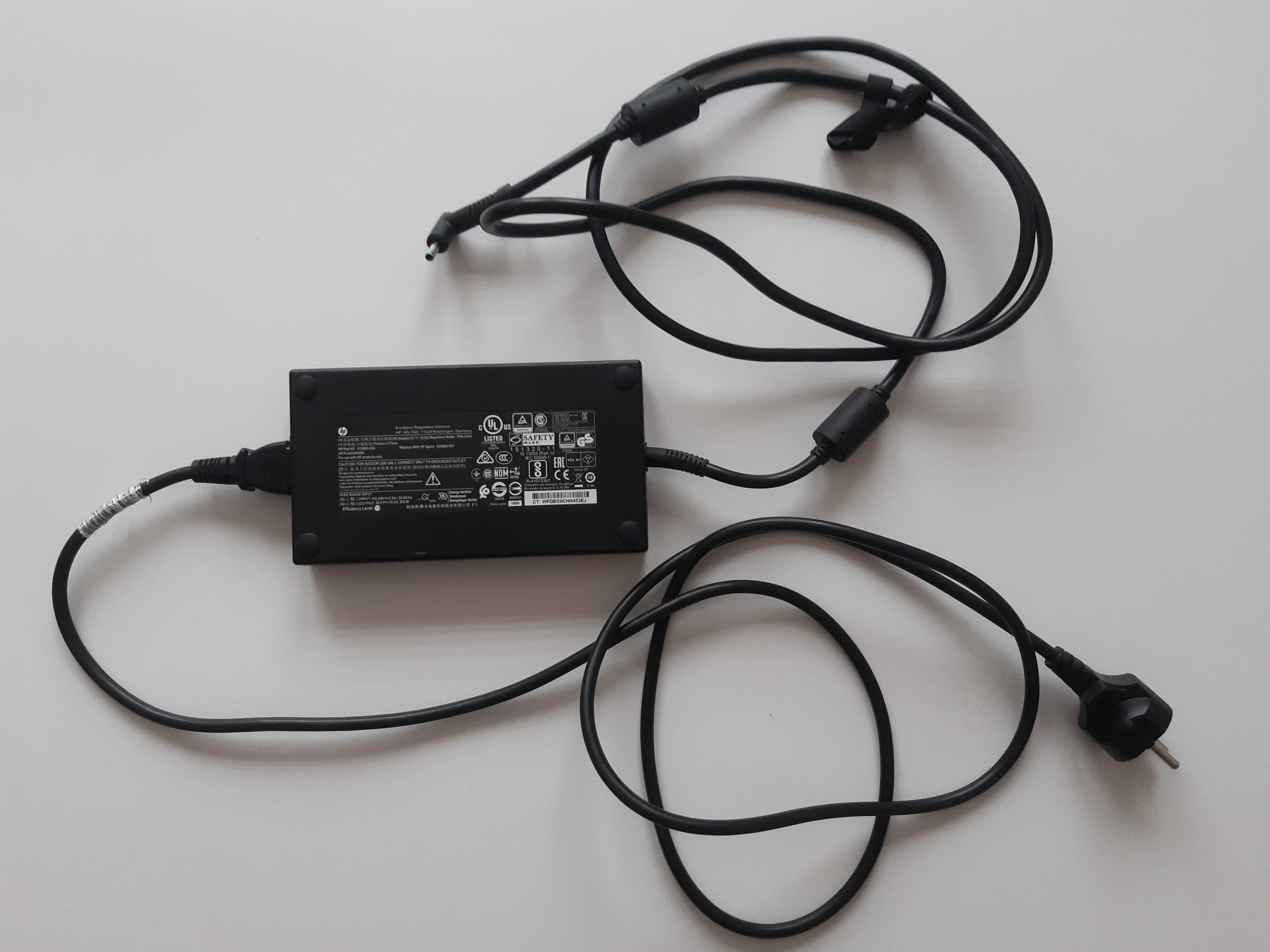 HP zasilacz 19,5V 10,3A 200W + kabel zasilający oryginalny