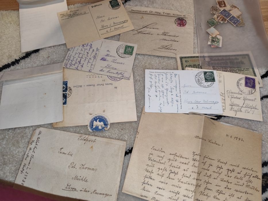 Zestaw listy znaczki Postkarte deutsches reich