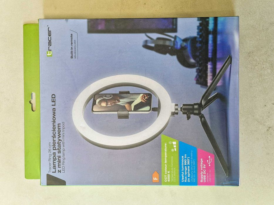 Lampa pierścieniowa TRACER Ring 26 cm