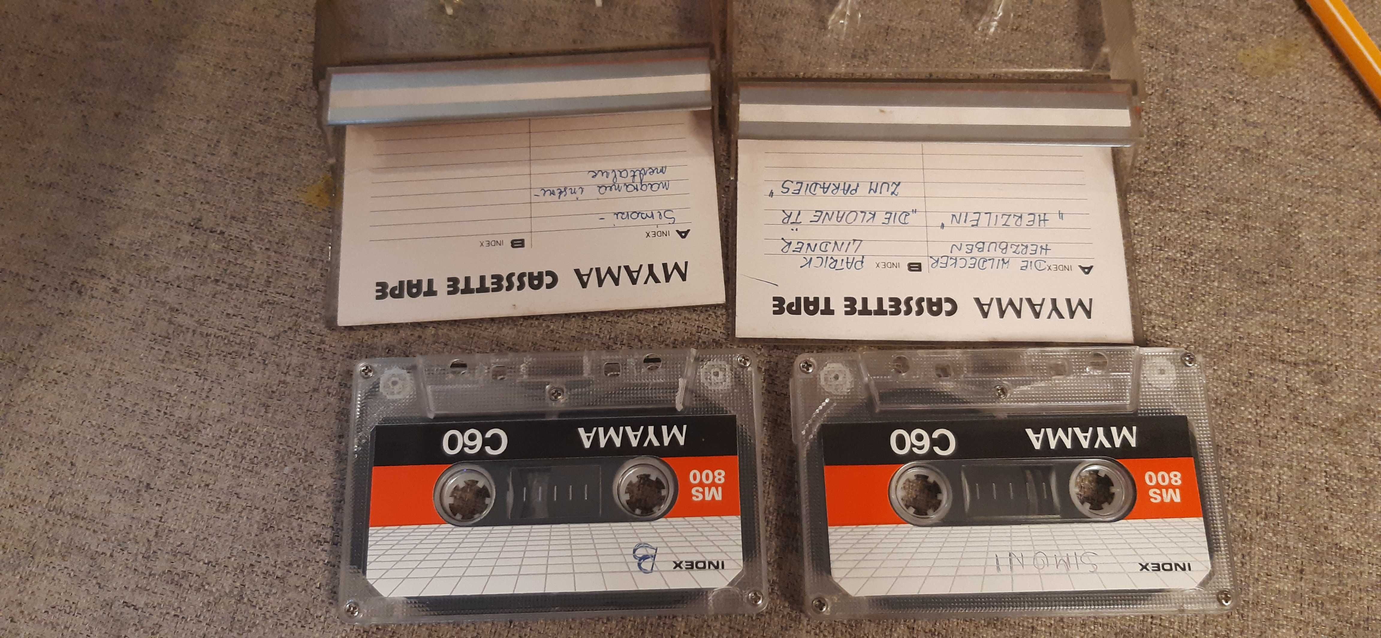 2 kasety magnetofonowe mayama c60 ms800 dla kolekcjonerów