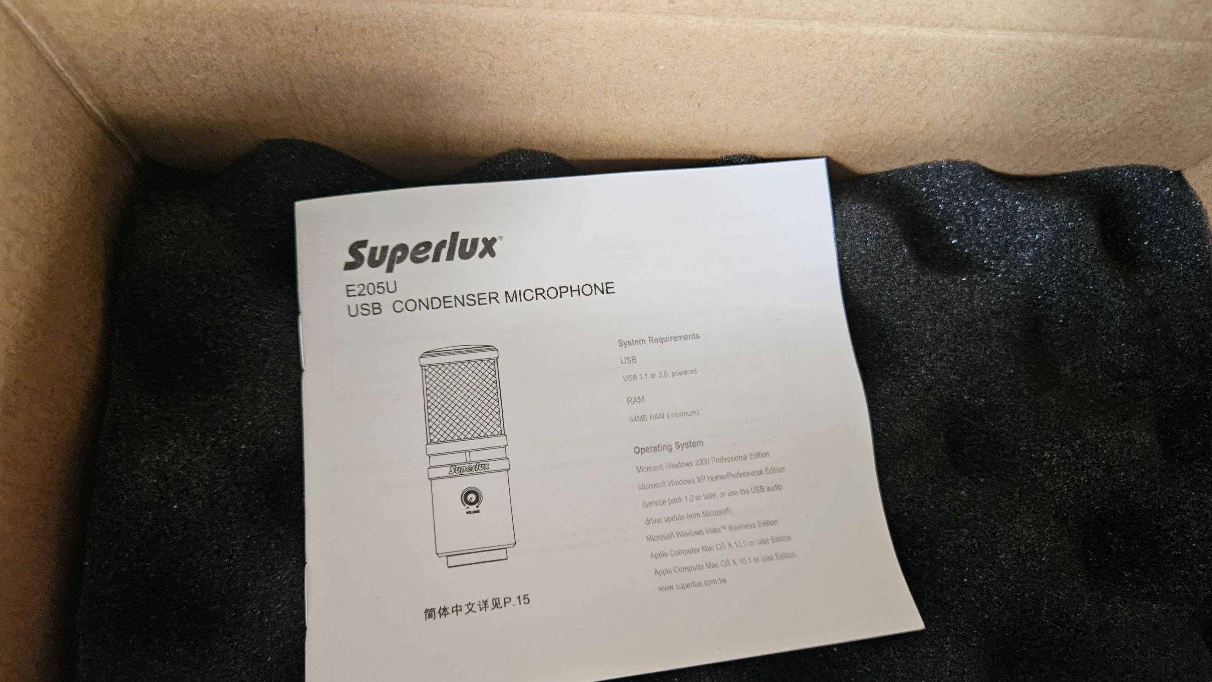 Nowy mikrofon Superlux E205U - z przetwornikiem A/C oraz USB,