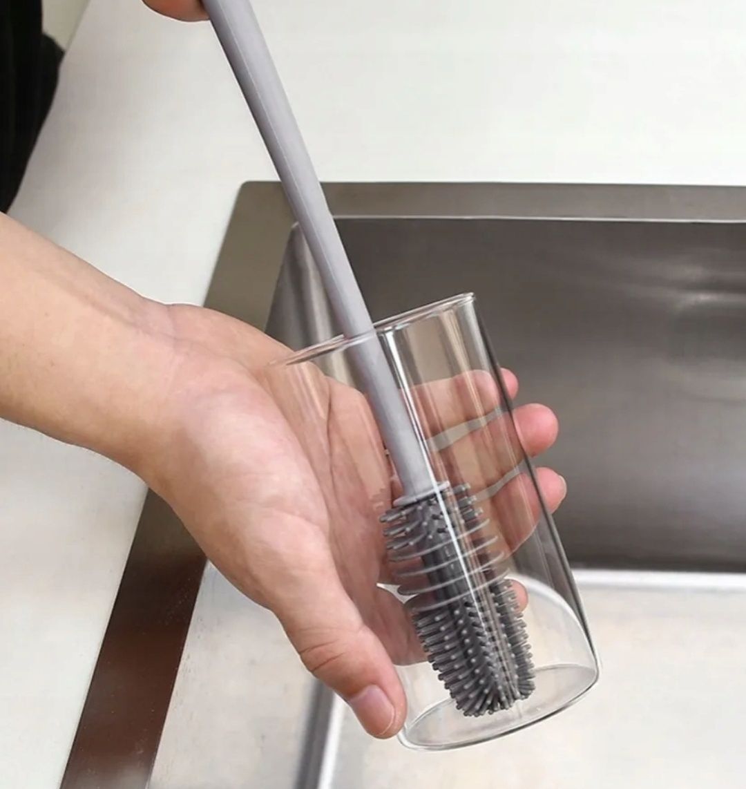 Szczotka silikonowa do mycia szklanek