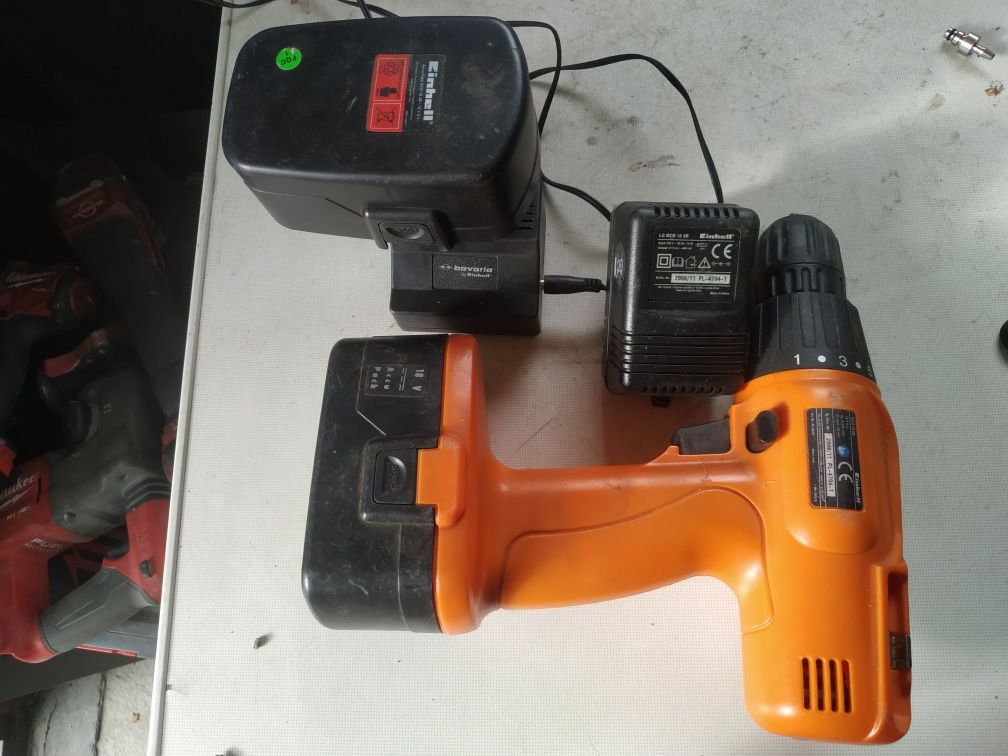 Wkrętarka akumulatorowa Einhell 18V 2 baterie ładowarka