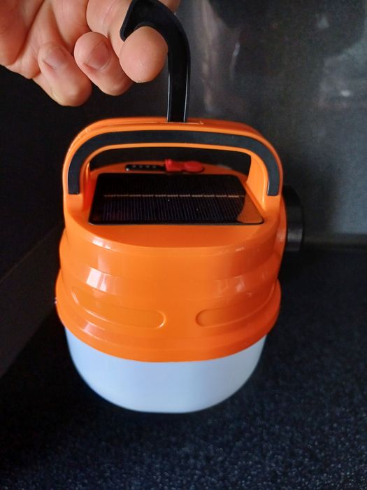 Ліхтар із сонячною панеллю Solar HB-V80 з сонячною панеллю 80W Помаран