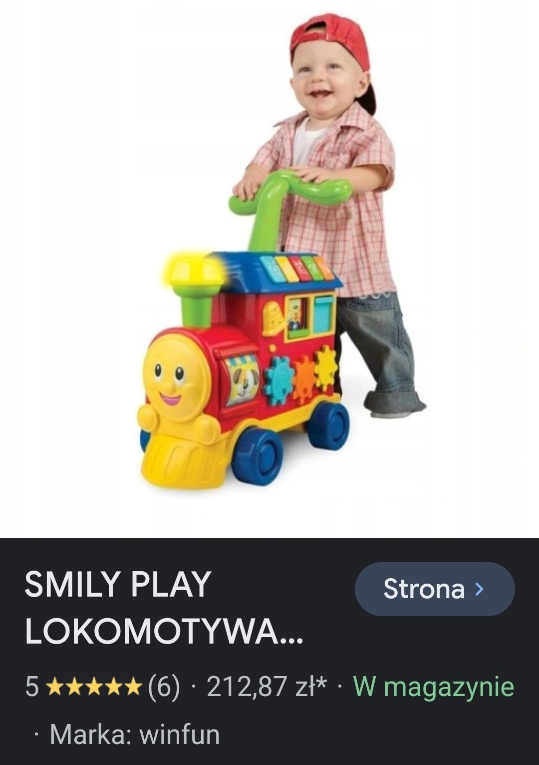 Interaktywna lokomotywa Smily Play