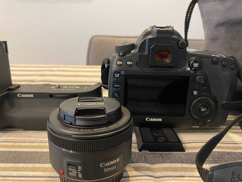 canon 5d mark iv + objetivas 24-70mm e 50mm + panasonic hc-x1