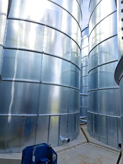 Silos płaskodenny 300t wentylacja KBKS POLAND PROMOCJA