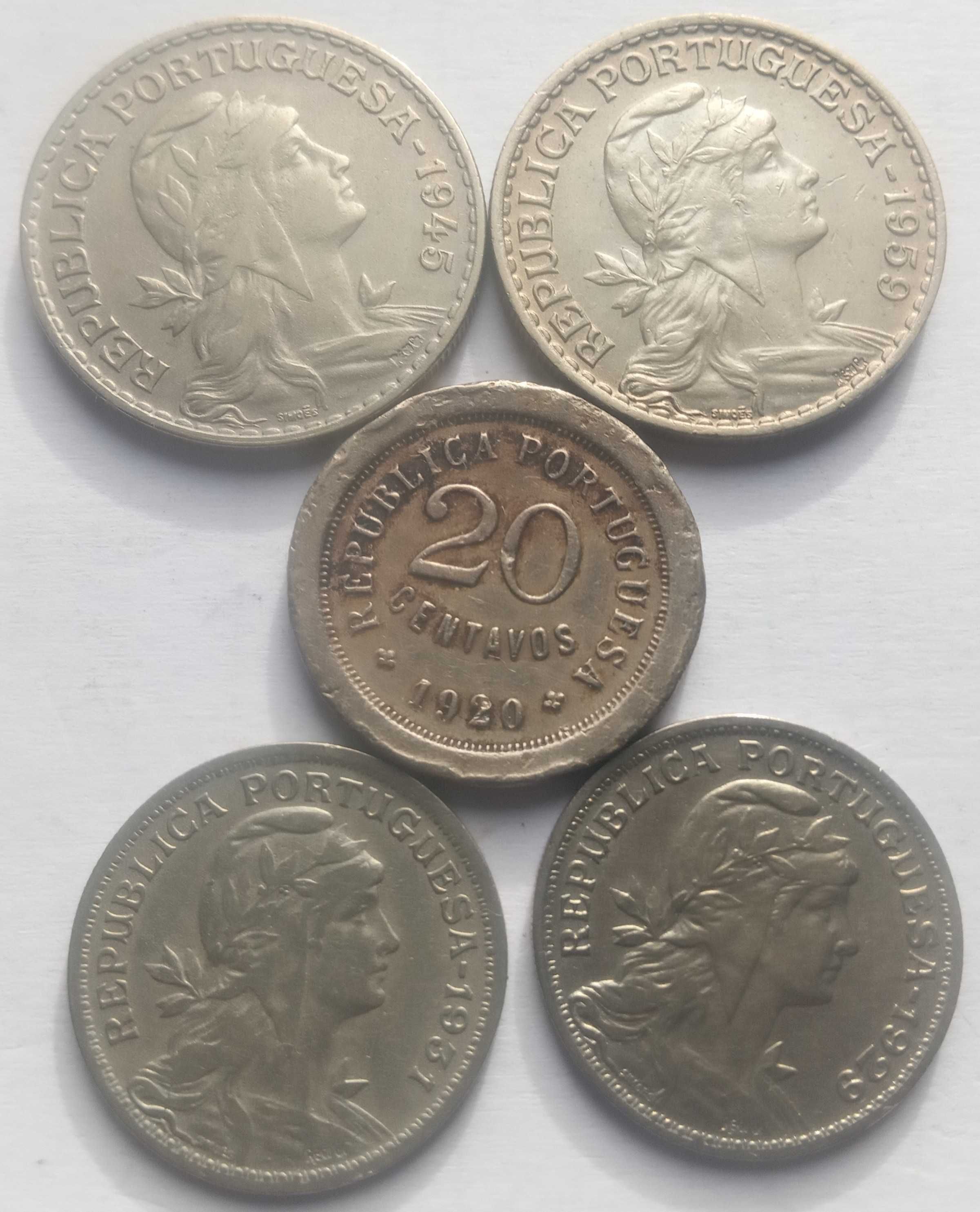 Vendo 5 Moedas da Republica Portuguesa