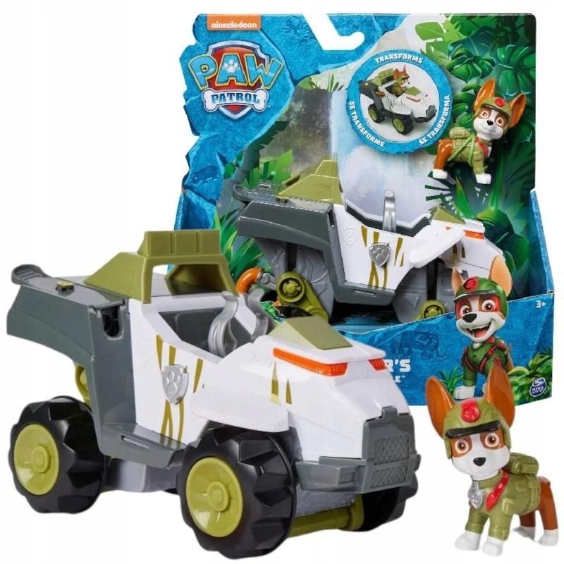 Psi Patrol Jungle Pups Tracker + pojazd małpa mix