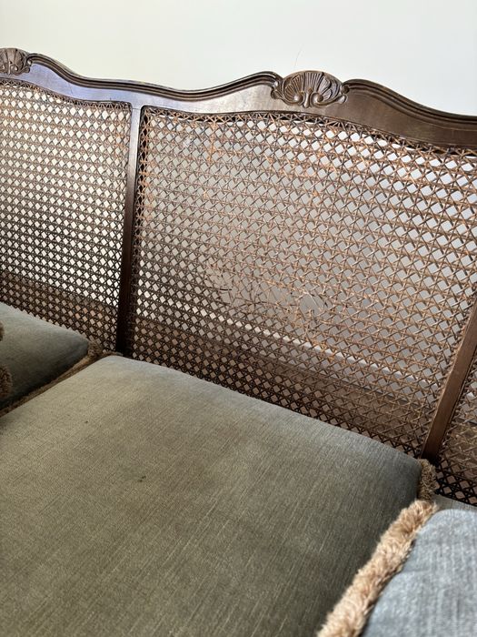 Sofa i fotel luwik używane, vintage