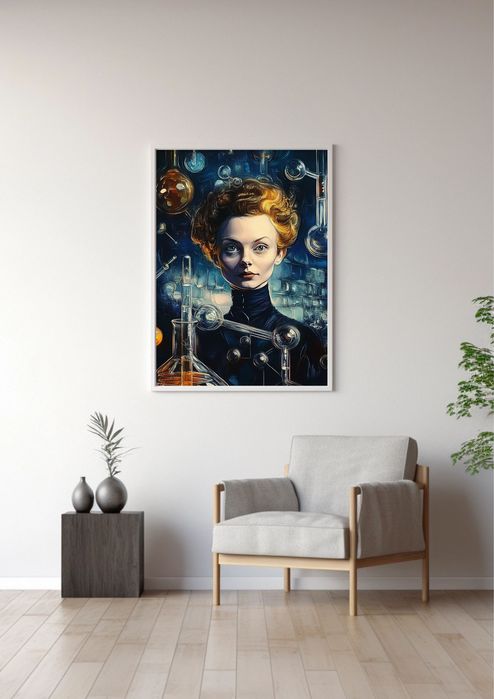 Piękne Umysły - Skłodowska - Curie v2 plakat B2 (50x70cm)
