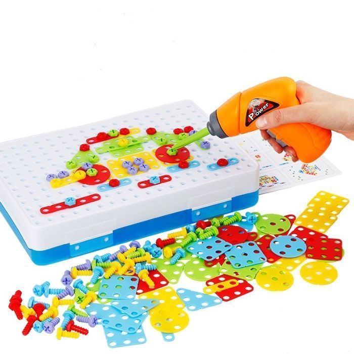 PUZZLE Klocki WKRĘTARKA w Walizce Zestaw EDUKACYJNY dla Dzieci Sklep