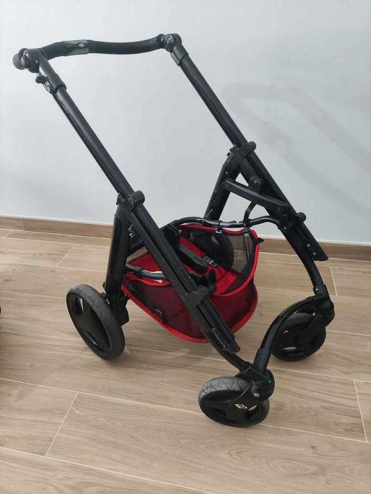 Carrinho BEBECAR + Redutores + Mala + Cobertura Chuva - Como NOVO