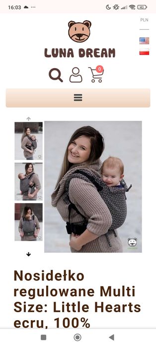 Nosidełko regulowane Multi Size