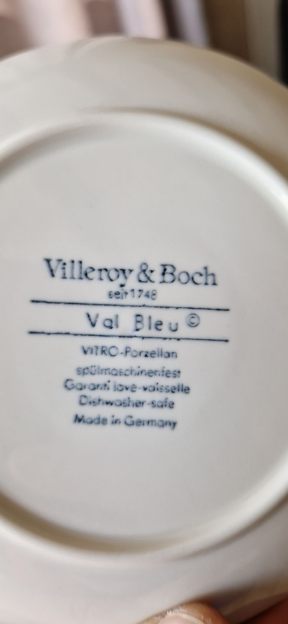 VILEROY & BOCH Val Bleu komplet deserowy na 12 osób