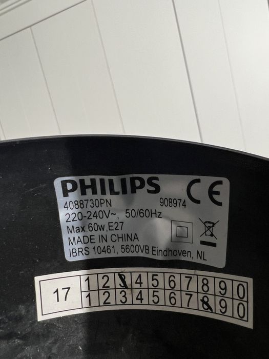 Lampa wisząca Philips czarna ażurowa
