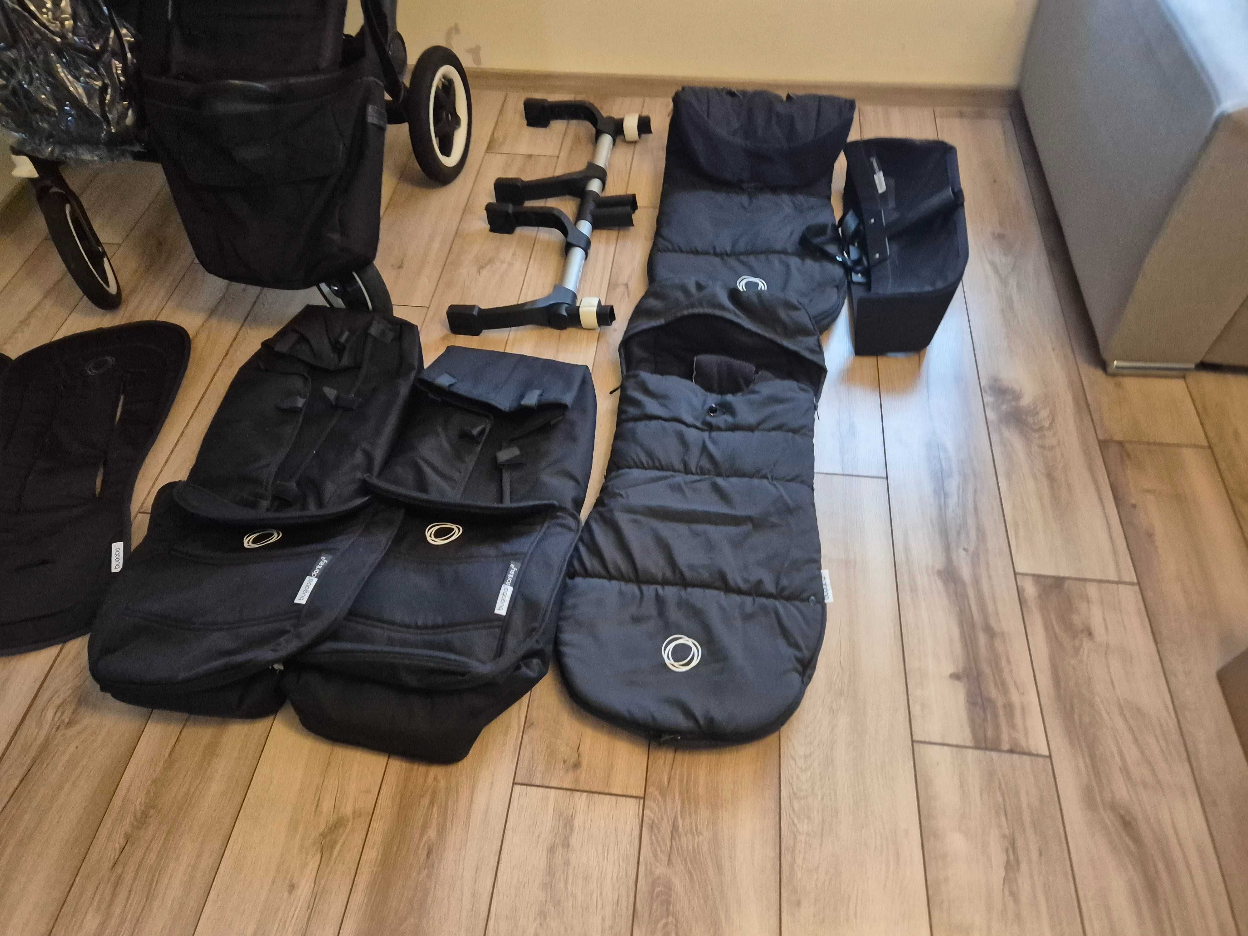 Wózek bugaboo donkey twin kompletny zestaw
