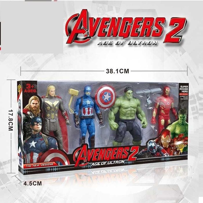 Набір героїв марвел світло,звук,спайдермен,павук,Халк,капітан америка