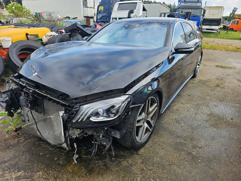 Mercedes-Benz Klasa S Mercedes Benz 2017 r. S 4Matic Long salon Polska uszkodzony