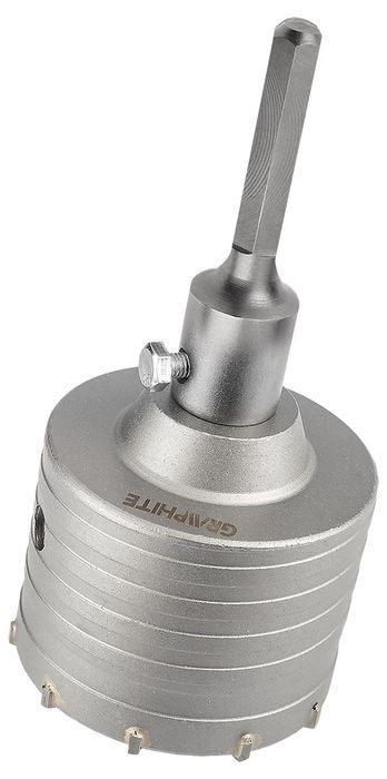 Otwornica Widiowa 85 Mm Z Adapterem Hex Oraz Wiertłem Pilotującym
