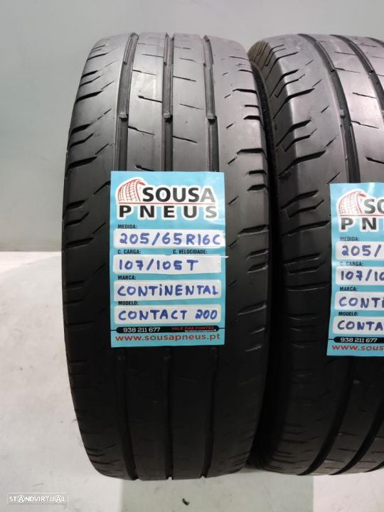2 pneus semi novos 205-65r16c continental - oferta dos portes