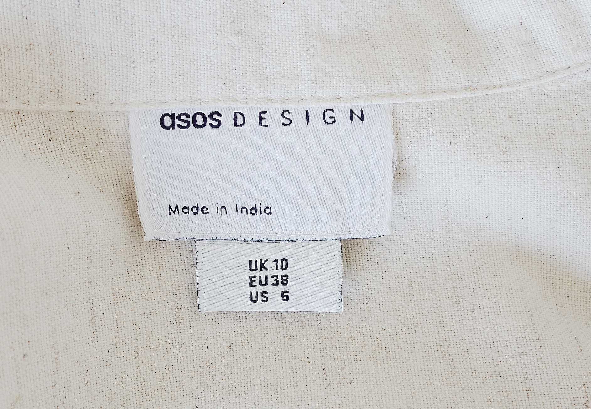 asos design kombinezon oversize krem/beż 38 stan bardzo dobry