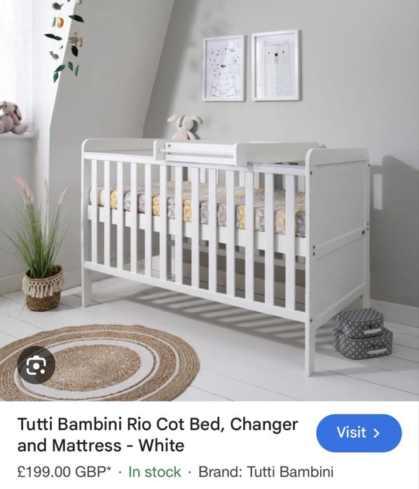 Дитяче ліжечко tutti bambini