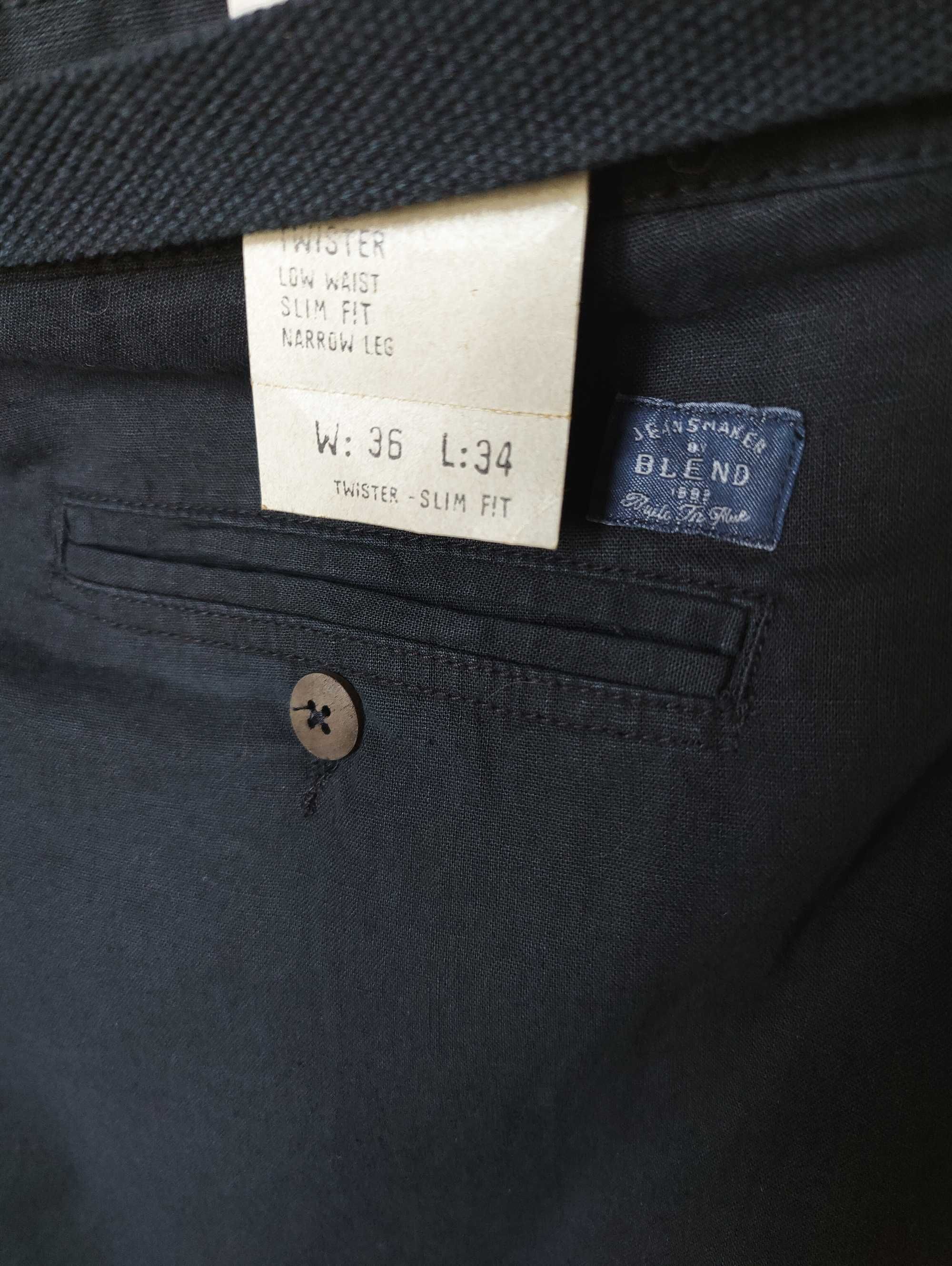 Джинсы (chino лён Blend Дания w36 black.