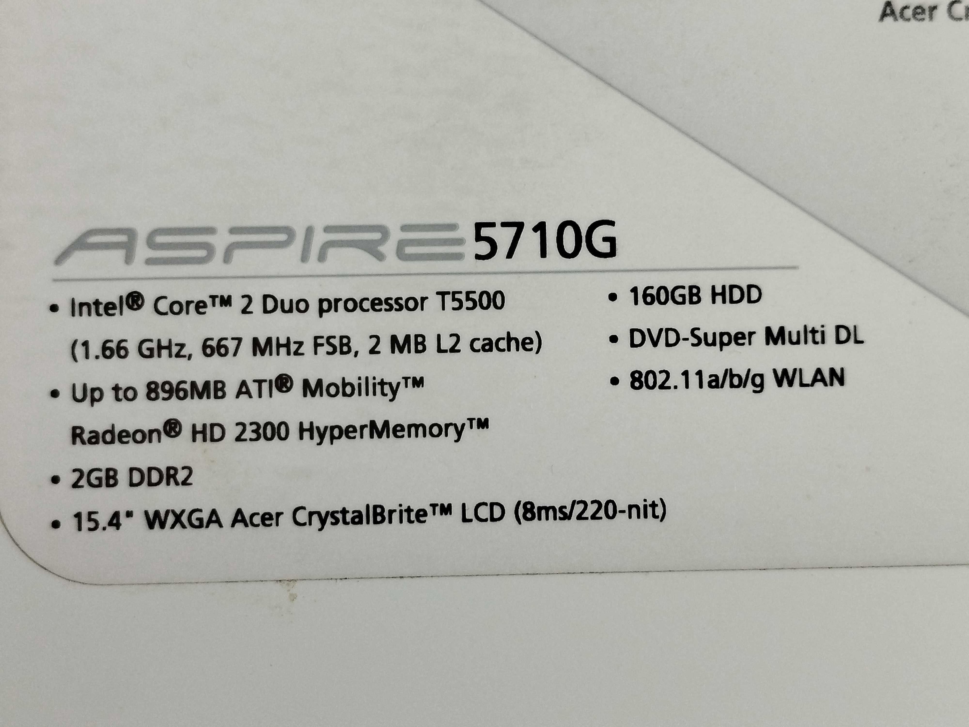 Laptop Acer na części
