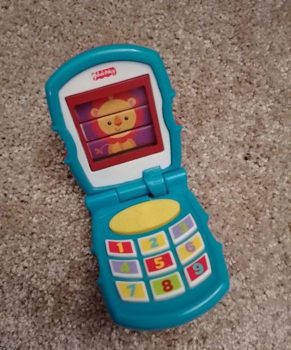 Telefon z klapką, Fischer Price.