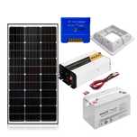 Zestaw fotowoltaiczny OFF-GRID 100W 12V Akumulator 100Ah Przetwornica
