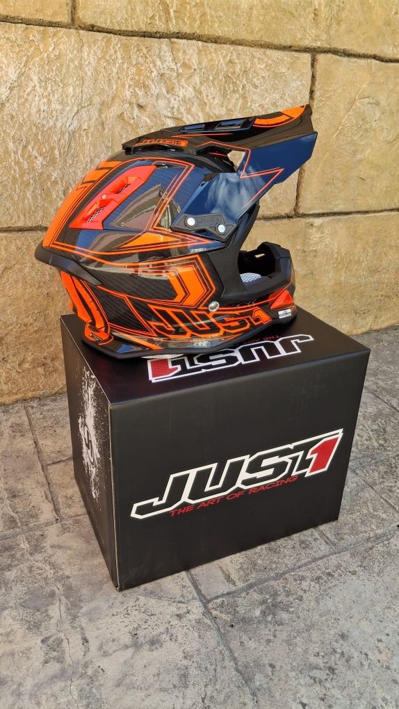 Карбоновий топ шолом JUST1 J12 шлем airoh ktm sx exc ендуро kovi geon