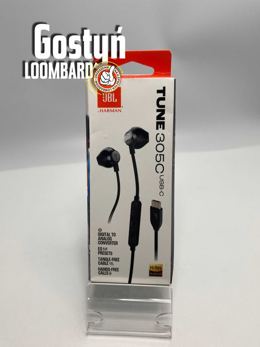 od Loombard Gostyń Słuchawki douszne JBL Tune 305C NOWE!
