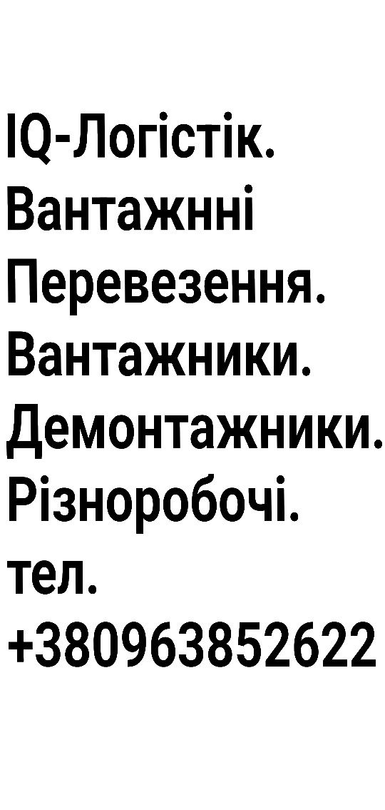 Бус + Вантажники.