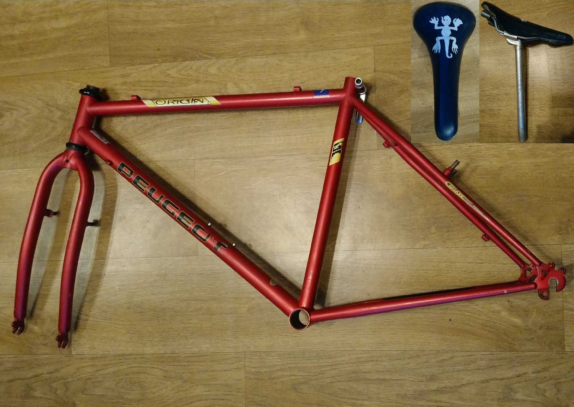 Frameset Peugeot Origin 31 XC rama 18" widelec sztyca 97r retro MTB