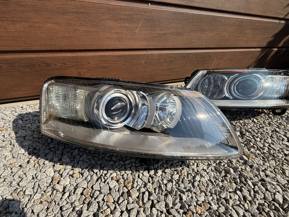 Reflektory lampy Audi A6 C6 bixenon po regeneracji
